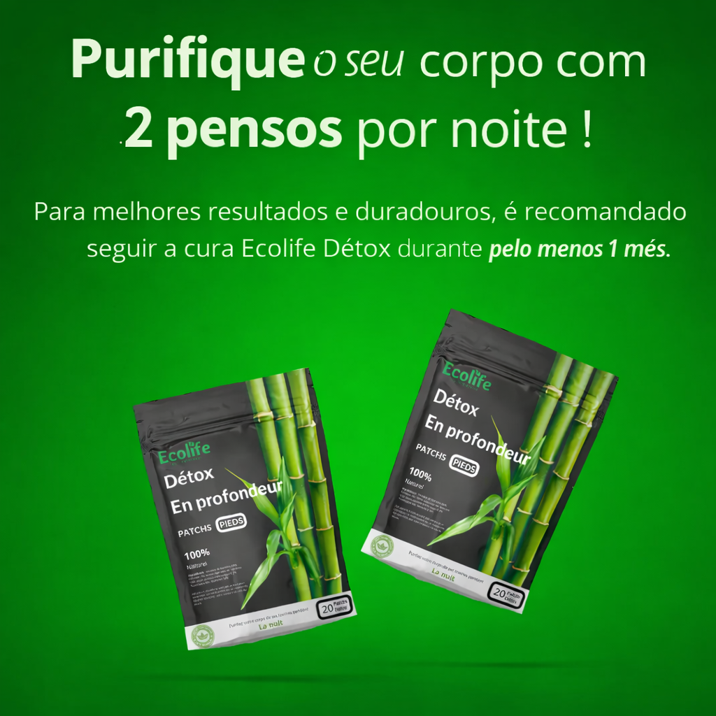 Patchs Detox Ecolife - Purifique Seu Corpo Enquanto Você Dorme