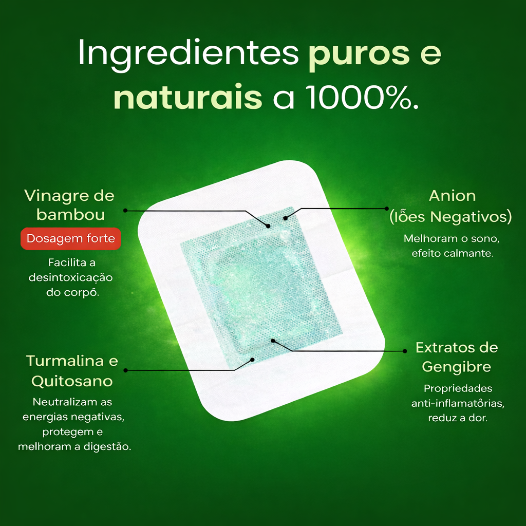 Patchs Detox Ecolife - Purifique Seu Corpo Enquanto Você Dorme