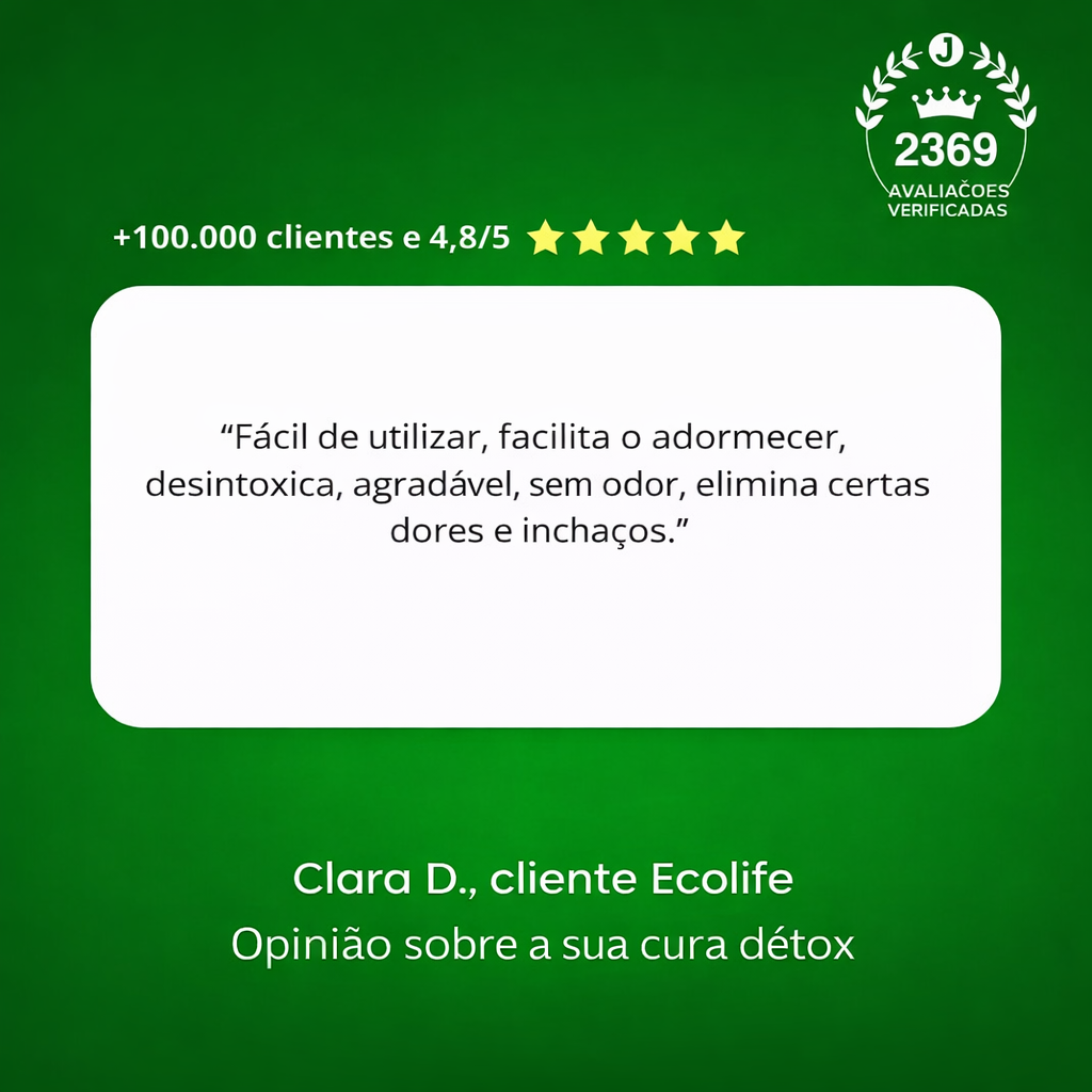 Patchs Detox Ecolife - Purifique Seu Corpo Enquanto Você Dorme