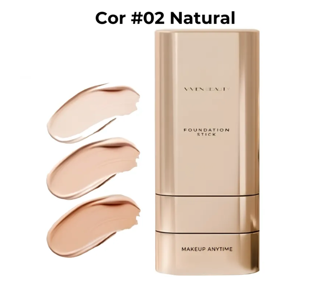 Corretivo Base Stick Coreano 2 em 1 – Cobertura Perfeita 100% e Natural