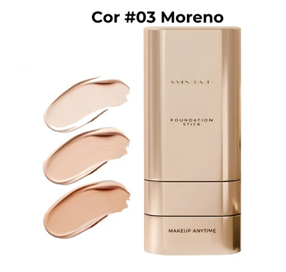 Corretivo Base Stick Coreano 2 em 1 – Cobertura Perfeita 100% e Natural