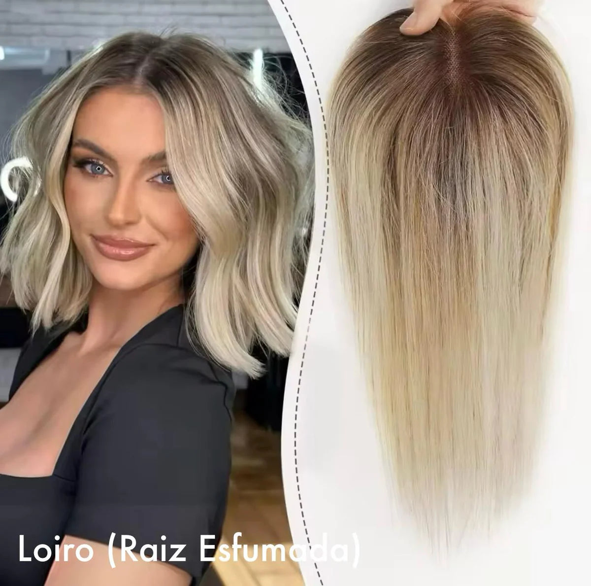 Topo De Cabeça (Cabelo Humano)
