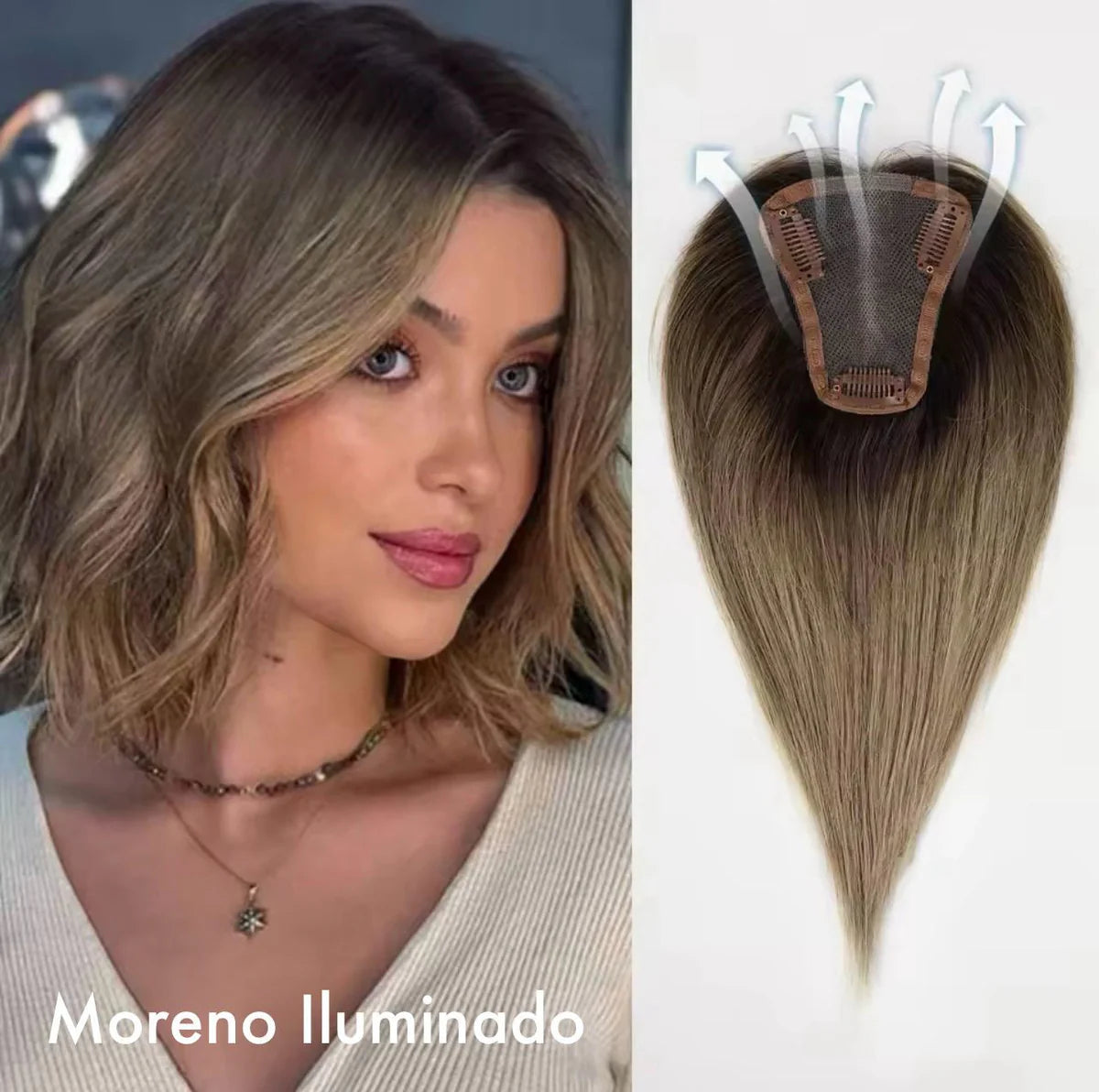 Topo De Cabeça (Cabelo Humano)