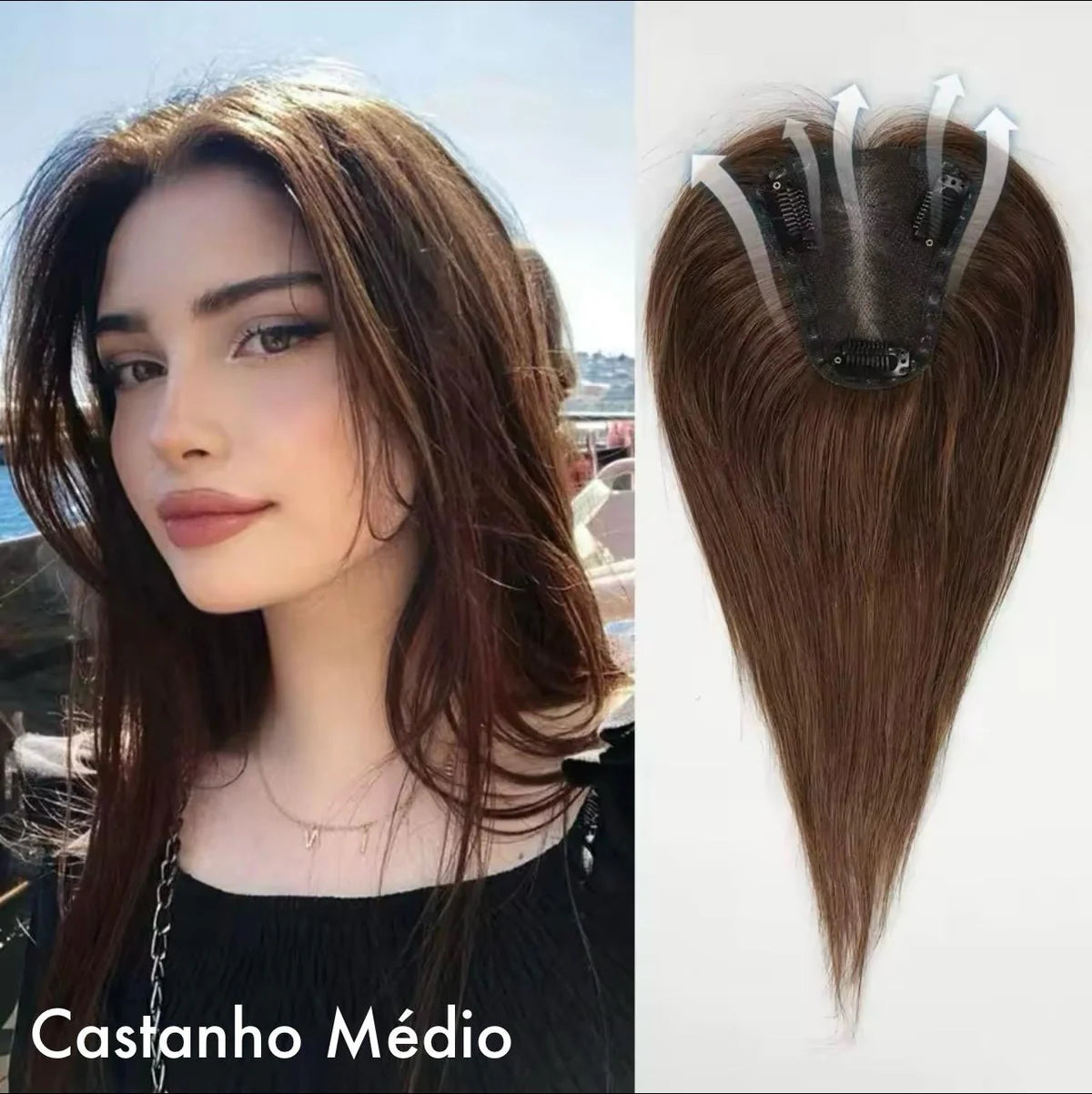 Topo De Cabeça (Cabelo Humano)